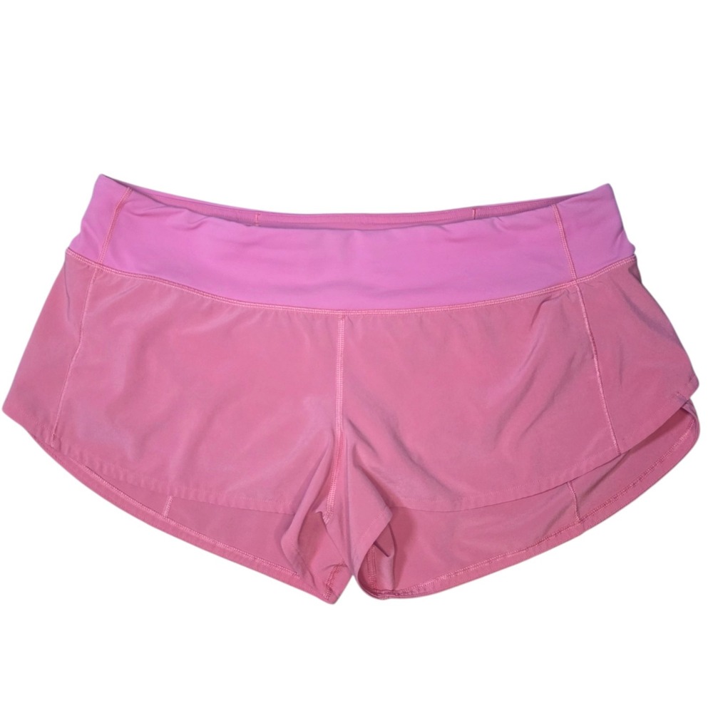 Lululemon Speed Up 2.5 Womens 10 Pink Lightweight Quick Dry Activewear Shorts